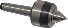 Royal Products - MT3 Taper Shank, 2.33" Head Diam 4,870 Lb Capacity Live Center - 5,000 Max RPM, 1-3/4" Head Length, 1" Point Diam, 1.22" Point Len, 970 Lb Max Workpc, 6-13/32" OAL, Standard Point - All Tool & Supply