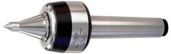 Royal Products - MT6 Taper Shank, 4" Head Diam 8,420 Lb Capacity Live Center - 3,500 Max RPM, 3.15" Head Length, 2" Point Diam, 3" Point Len, 2,420 Lb Max Workpc, 13-29/32" OAL, 3/4" Tip Diam, Long Point - All Tool & Supply