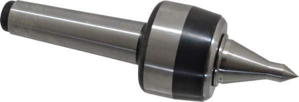 Royal Products - MT4 Taper Shank, 2.68" Head Diam 5,170 Lb Capacity Live Center - 4,500 Max RPM, 1.98" Head Length, 1-1/4" Point Diam, 2.18" Point Len, 1,120 Lb Max Workpc, 8-5/8" OAL, 1/2" Tip Diam, Long Point - All Tool & Supply