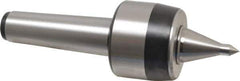 Royal Products - MT5 Taper Shank, 3.45" Head Diam 7,630 Lb Capacity Live Center - 3,500 Max RPM, 2.81" Head Length, 1-1/2" Point Diam, 2.58" Point Len, 1,930 Lb Max Workpc, 11" OAL, 1/2" Tip Diam, Long Point - All Tool & Supply