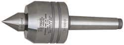 Royal Products - MT2 Taper Shank, 2" Head Diam 1,350 Lb Capacity Live Center - 6,000 Max RPM, 1.85" Head Length, 7/8" Point Diam, 1.13" Point Len, 390 Lb Max Workpc, 5-13/16" OAL, Changeable Standard Point - All Tool & Supply