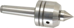 Royal Products - MT3 Taper Shank, 2-3/8" Head Diam 1,640 Lb Capacity Live Center - 5,000 Max RPM, 2.07" Head Length, 1" Point Diam, 1-1/4" Point Len, 500 Lb Max Workpc, 6-13/16" OAL, Changeable Standard Point - All Tool & Supply