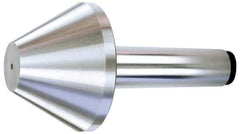 Royal Products - MT5 Taper Shank, 6.15" Head Diam 5,950 Lb Capacity Live Center - 3,500 Max RPM, 3-5/8" Head Length, 2-1/2" Point Diam, 3.6" Point Len, 1,450 Lb Max Workpc, 9-5/16" OAL, Bull Nose Point - All Tool & Supply