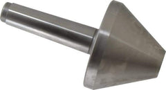 Royal Products - MT4 Taper Shank, 4.15" Head Diam 3,410 Lb Capacity Live Center - 4,500 Max RPM, 3" Head Length, 1-1/4" Point Diam, 3.01" Point Len, 860 Lb Max Workpc, 7-9/16" OAL, Bull Nose Point - All Tool & Supply