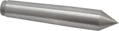 Royal Products - 0.938" Head Diam, High Speed Steel Standard Point Solid Dead Center - 3MT Morse Taper, 0.938" Point Diam, 5-1/4" OAL - All Tool & Supply