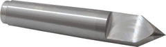 Royal Products - 1.231" Head Diam, Carbide-Tipped Steel Standard Point Half Dead Center - 4MT Morse Taper, 1.231" Point Diam, 6-3/4" OAL - All Tool & Supply