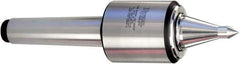 Royal Products - MT4 Taper Shank, 2.45" Head Diam 3,380 Lb Capacity Live Center - 5,000 Max RPM, 2.78" Head Length, 1-1/4" Point Diam, 2.35" Point Len, 2,240 Lb Max Workpc, 9-5/8" OAL, 1/2" Tip Diam, Long Point - All Tool & Supply