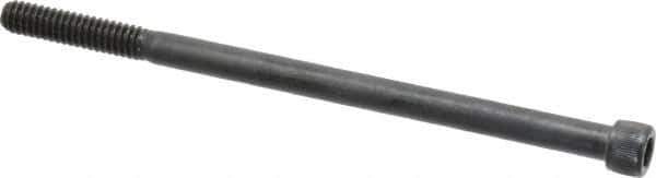 Value Collection - 1/4-20 UNC Hex Socket Drive, Socket Cap Screw - Alloy Steel, Black Oxide Finish, Partially Threaded, 4-1/2" Length Under Head - All Tool & Supply