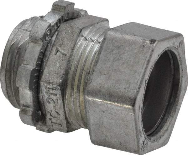 Thomas & Betts - 1/2" Trade, Die Cast Zinc Compression Straight EMT Conduit Connector - Noninsulated - All Tool & Supply