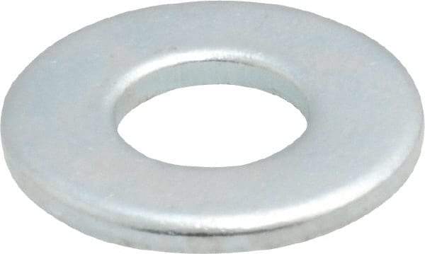 Value Collection - 1/4" Screw, Steel SAE Flat Washer - 9/32" ID x 5/8" OD, 1/16" Thick, Zinc-Plated Finish - All Tool & Supply