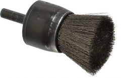 Osborn - 1" Brush Diam, Crimped, End Brush - 1/4" Diam Shank, 20,000 Max RPM - All Tool & Supply