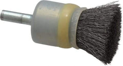 Osborn - 3/4" Brush Diam, Crimped, End Brush - 1/4" Diam Shank, 20,000 Max RPM - All Tool & Supply