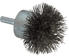 Osborn - 2" Brush Diam, Crimped, End Brush - 1/4" Diam Shank, 15,000 Max RPM - All Tool & Supply