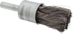 Osborn - 1/2" Brush Diam, Knotted, End Brush - 1/4" Diam Shank, 22,000 Max RPM - All Tool & Supply