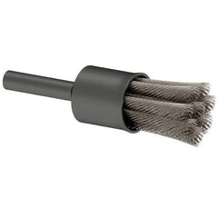 Osborn - 1/2" Brush Diam, Knotted, End Brush - 1/4" Diam Shank, 22,000 Max RPM - All Tool & Supply