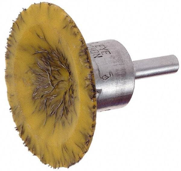 Osborn - 2" Brush Diam, Encapsulated, Flared End Brush - 1/4" Diam Shank, 20,000 Max RPM - All Tool & Supply