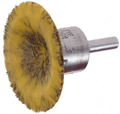 Osborn - 1-3/4" Brush Diam, Encapsulated, Flared End Brush - 1/4" Diam Shank, 25,000 Max RPM - All Tool & Supply