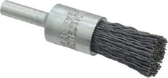 Osborn - 120 Grit, 1/2" Brush Diam, End Brush - Fine Grade, 1/4" Diam Shank, 9,000 Max RPM - All Tool & Supply