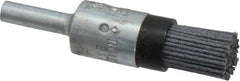 Osborn - 120 Grit, 1/2" Brush Diam, End Brush - Fine Grade, 1/4" Diam Shank, 9,000 Max RPM - All Tool & Supply