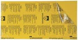 Gravotech - 24 Inch Long x 12 Inch High, Plastic Engraving Stock - Yellow and Black - All Tool & Supply