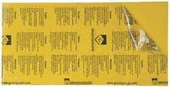 Gravotech - 24 Inch Long x 12 Inch High, Plastic Engraving Stock - Yellow and Black - All Tool & Supply