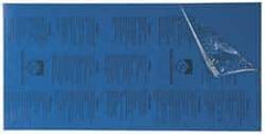 Gravotech - 24 Inch Long x 12 Inch High, Plastic Engraving Stock - Blue and White - All Tool & Supply