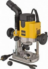 DeWALT - 8,000 to 24,000 RPM, 2 HP, 10 Amp, Plunge Base Electric Router - 1/4 and 1/2 Inch Collet - All Tool & Supply