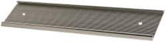 Gravotech - 10 Inch Long x 2 Inch High, Aluminum Wall Plate Holder - Silver - All Tool & Supply