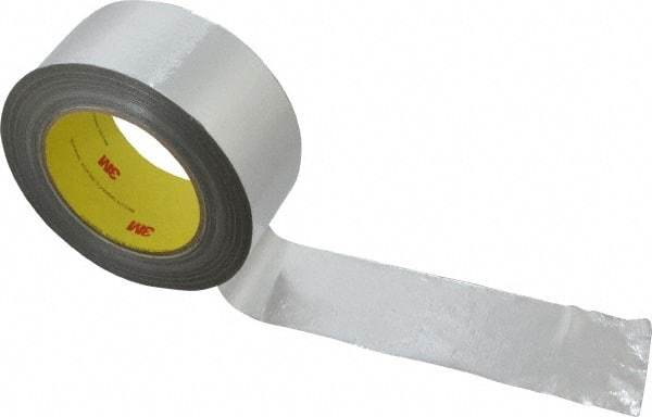 3M - 36 Yd Long x 2" Wide, Series 363, Silver Aluminum Tape - 7.3 mil Thick, 135 Lb/In Tensile Strength - All Tool & Supply