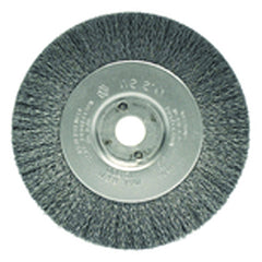 ‎4″ Diameter-3/8″-1/2″ Arbor Hole - Crimped Steel Wire Straight Wheel - All Tool & Supply