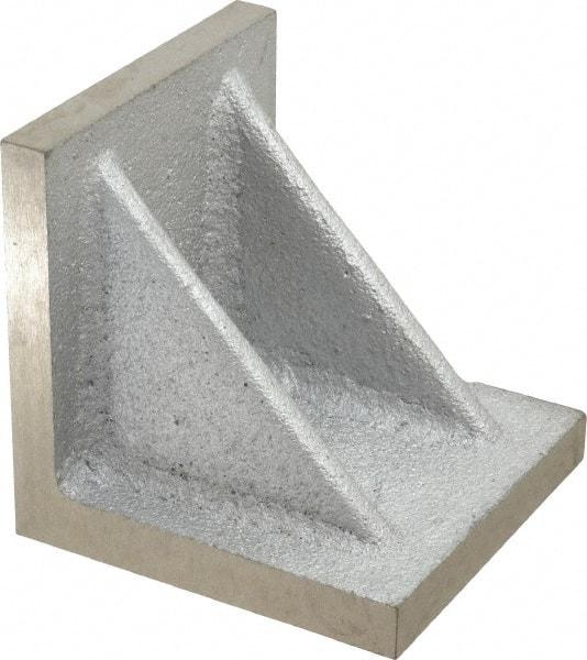 Interstate - 5" Wide x 5" Deep x 5" High Cast Iron Precision-Ground Angle Plate - Standard Plate, Flat Surface, Double Web, Single Plate - All Tool & Supply