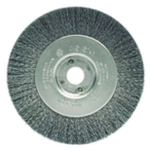 4″ Diameter-3/8″-1/2″ Arbor Hole - Crimped Steel Wire Straight Wheel - All Tool & Supply