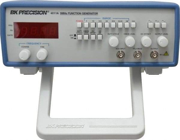 B&K Precision - 20 dB, 50 Ohm, 5 MHz Sine Wave, LED Display Function Generator - 10 ppm Wave Accuracy, 20 dB Amplitude, 5 MHz Max Wave Form, Includes Instruction Manual, Line Cord, Output Cable with BNC to Alligator Clips - All Tool & Supply