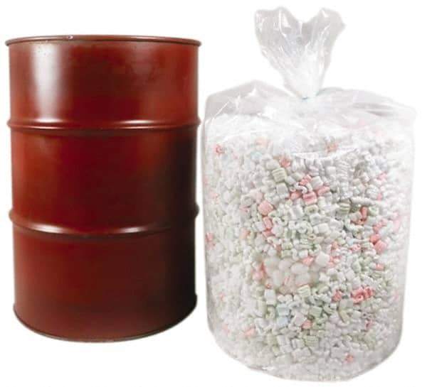 Made in USA - 15 Gal, 4 mil, LDPE Drum Liner - 25" Diam, 48" High, Flexible Liner - All Tool & Supply