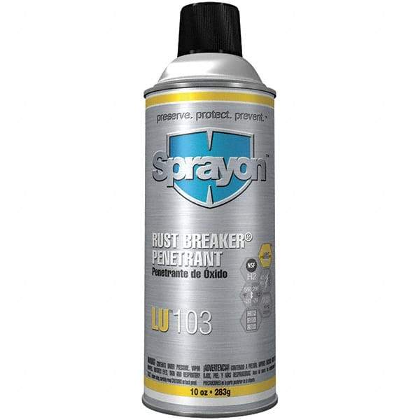 Sprayon - 10 oz Aerosol Penetrant - Light Amber, -20°F to 550°F, Food Grade - All Tool & Supply