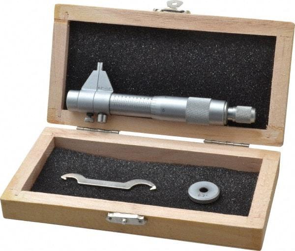 Value Collection - 0.2 to 1.2", Mechanical Inside Micrometer - 0.001" Graduation, 0.001" Accuracy, Ratchet Stop Thimble - All Tool & Supply