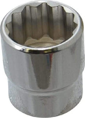 Blackhawk by Proto - 3/4", 3/8" Drive, Standard Hand Socket - 12 Points, 1-7/64" OAL, Chrome Finish - All Tool & Supply