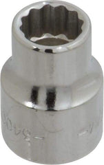 Blackhawk by Proto - 3/8" Drive, Standard Hand Socket - 12 Points, 57/64" OAL, Chrome Finish - All Tool & Supply