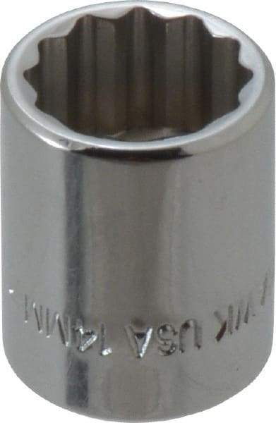 Blackhawk by Proto - 3/8" Drive, Standard Hand Socket - 12 Points, 1" OAL, Chrome Finish - All Tool & Supply