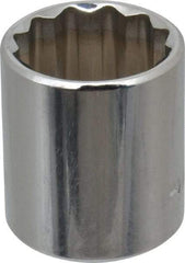 Blackhawk by Proto - 3/8" Drive, Standard Hand Socket - 12 Points, 1-7/64" OAL, Chrome Finish - All Tool & Supply