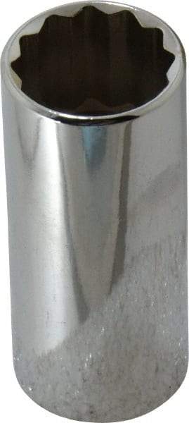 Blackhawk by Proto - 13/16", 3/8" Drive, Deep Hand Socket - 12 Points, 2-1/2" OAL, Chrome Finish - All Tool & Supply