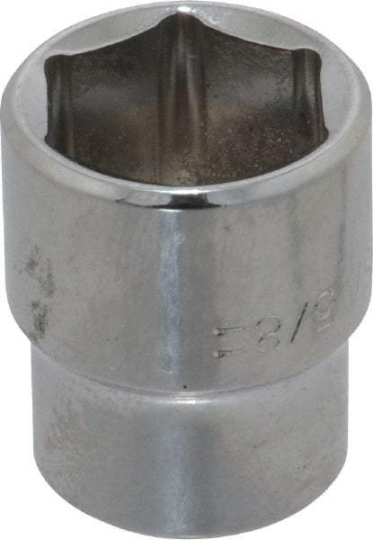 Blackhawk by Proto - 5/8", 3/8" Drive, Standard Hand Socket - 6 Points, 1" OAL, Chrome Finish - All Tool & Supply