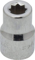 Blackhawk by Proto - 1/4", 3/8" Drive, Standard Hand Socket - 8 Points, 1" OAL, Chrome Finish - All Tool & Supply