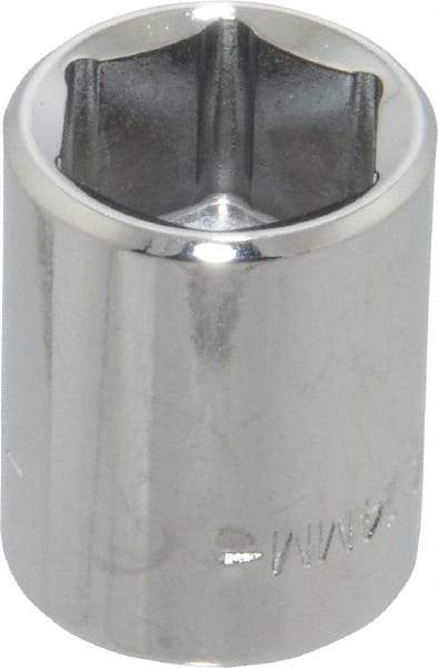 Blackhawk by Proto - 3/8" Drive, Standard Hand Socket - 6 Points, 1" OAL, Chrome Finish - All Tool & Supply