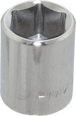 Blackhawk by Proto - 3/8" Drive, Standard Hand Socket - 6 Points, 1" OAL, Chrome Finish - All Tool & Supply