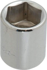 Blackhawk by Proto - 3/8" Drive, Standard Hand Socket - 6 Points, 1" OAL, Chrome Finish - All Tool & Supply