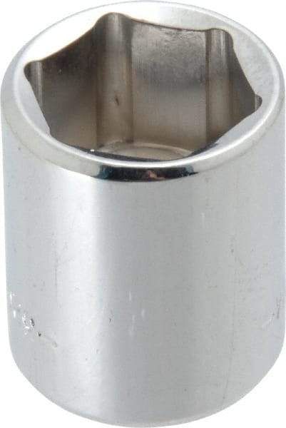 Blackhawk by Proto - 3/8" Drive, Standard Hand Socket - 6 Points, 1" OAL, Chrome Finish - All Tool & Supply