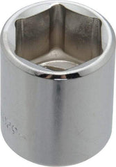 Blackhawk by Proto - 3/8" Drive, Standard Hand Socket - 6 Points, 1" OAL, Chrome Finish - All Tool & Supply