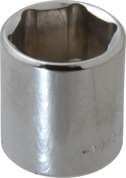 Blackhawk by Proto - 3/8" Drive, Standard Hand Socket - 6 Points, 1-13/64" OAL, Chrome Finish - All Tool & Supply