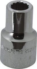 Blackhawk by Proto - 3/8", 1/2" Drive, Standard Hand Socket - 12 Points, 1-1/2" OAL, Chrome Finish - All Tool & Supply